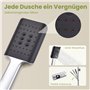 HOMELODY Colonne de Douche sans Mitigeur avec Boutons Piano, Pomme de Douche Auto-nettoyante et Douchette, Idéale pour Rénovatio