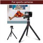 Trépied Mini Portable pour Téléphone & Caméra, Tripod Flexible avec Télécommande Bluetooth, Rotation 360°, Compatible iPhone/And