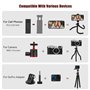 Trépied Mini Portable pour Téléphone & Caméra, Tripod Flexible avec Télécommande Bluetooth, Rotation 360°, Compatible iPhone/And