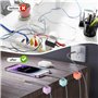 6 Pièces Clips Câble：Attaches-câbles en Trois Couleurs - Autocollantes Murales - Pour Câbles USB, HDMI, Chargeurs, Bureau et Tab