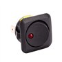 Mintice 3 X 25mm Véhicule de voiture Camion de bateau Rond Commutateur à bascule Interrupteur à bascule Lumière LED 12V 25A bleu