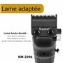 KEMEI 2296 Lames de rechange pour tondeuse à cheveux professionnelle – Construites en acier inoxydable au carbone, tête de coupe