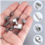 ETELIAR Kit Reparation Fermeture Eclair De 81 Pièces Arret Bas Fermeture Eclair (Avec Pinces) Sacs Tentes Bagages Sacs de Coucha