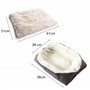 Lit pour Chat Chien, 2 en 1 Double Usage Panier pour Chat Coussin pour Chien Doux et Confortable Chaud Nid Chiot Panier Chat Moe