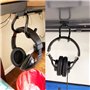 AUXPhome Support magnétique pour casque jusqu'à 1 kg, support de casque réglable, crochet pour casque d'ordinateur/de jeu, casqu