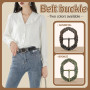 Zzcy 8Pcs Boucles de Bretelles et Ceinture en Métal Vieilli Antique pour Pantalons Traditionnels, Ceintures et Vêtements 3.5cm