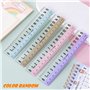 SamHeng 3 Pièces Transparent Règle Droite avec Très Grande Échelle, 6 Pouces Plastique Règle 15cm Incassable Règle de Dessin Out