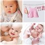 RuiChy 40 Pièces Bébé Épingles de Sûreté, Coloré Plastique Tête 2,2 Pouces Épingles à Couches avec Boîte, Acier Inoxydable Éping