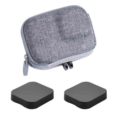 ULBTER Sac Étui Housse pour GoPro Hero 13 12 11 10 9 8 Noir + Hero13 Hero12 hero11 hero10 hero9 hero8 Bouchon d'objectif en Caou