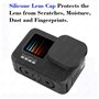 ULBTER Sac Étui Housse pour GoPro Hero 13 12 11 10 9 8 Noir + Hero13 Hero12 hero11 hero10 hero9 hero8 Bouchon d'objectif en Caou