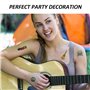 NYGGTYK Lot de 10 autocollants de tatouage hippie temporaire - Autocollants d'art de mode - Accessoires hippie - Convient pour l