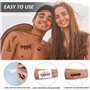 NYGGTYK Lot de 10 autocollants de tatouage hippie temporaire - Autocollants d'art de mode - Accessoires hippie - Convient pour l