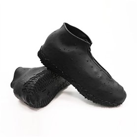 1 paire de couvre-chaussures imperméables et résistants à la pluie - En silicone - Réutilisables - Antidérapants - Unisexe