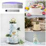 HDGSAFD 1 Grattoir à Gâteau Grattoir à Gâteau Réglable Grattoir en Acier Inoxydable Accessoires de Gâteau Outil de Lissage de Gâ
