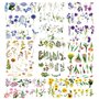 Lot de 320 autocollants floraux