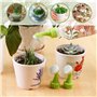 Lot de 6 têtes d'arrosoir vertes et 4 outils de jardin, mini têtes d'arrosage, pommeaux de douche en plastique, têtes d'arrosoir