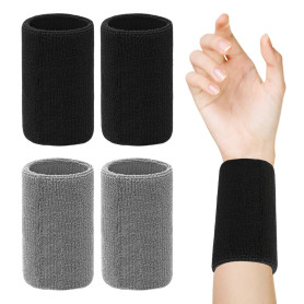 Lot de 2 paires de bracelets de sport
