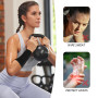 Lot de 2 paires de bracelets de sport, bandeaux anti-transpiration pour le poignet, protège-poignets, bracelets de poignet (noir