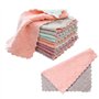 DHSBGWSX Lot de 12 torchons en velours corail