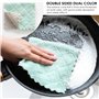 DHSBGWSX Lot de 12 torchons en velours corail, chiffons de nettoyage de cuisine, chiffons en microfibre, chiffons absorbants et 