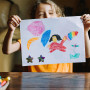 Lot de 2 rouleaux d'autocollants étoiles à paillettes pour enfants, autocollants de récompense en forme d'étoile, autocollants r