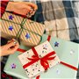 Lot de 2 rouleaux d'autocollants étoiles à paillettes pour enfants, autocollants de récompense en forme d'étoile, autocollants r