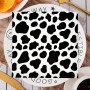 Lot de 40 mouchoirs de sac de vache - Accessoires de fête personnalisés - Accessoires de décoration jungle - Noir