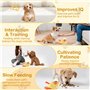 Zikenis Slow Feeder Jouet Intelligent pour Chien,Jouet interactif pour Chien,en Forme de Canard,pour Chien avec Distributeur de 