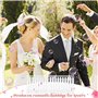50 Flacons à Bulle de Savon pour Mariage avec Poignée en Forme de Cœur, Bulles De Savon Enfant, Bulles de Savon Mariage pour Ann