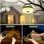 Sprifityy 10M Guirlande Lumineuse Escamotable, Solaire et Chargement USB LED Guirlande Camping avec 8 Modes D'éclairage, Télécom