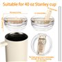 Stanley Cup Couvercle Remplacement 40 Oz avec 2 paille
