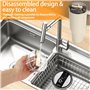 Quuylin 2 Pièces Couvercle Stanley Cup Etanche,Stanley Cup Couvercle Remplacement 40 Oz avec 2 paille,brosse en paille,Réutilisa