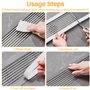 Tapvai 100mm x10m Attrape Cheveux Douche avec Spatule en Plastique Empêche Le Blocage, Jetables de Maille de Filtre Evier, Filtr