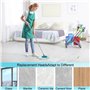 Sprifityy 4 Pièces pour Leifheit Têtes de Rechange Clean Twist Disc Mop Micro Kit, Tête de Rechange pour vadrouille réutilisable