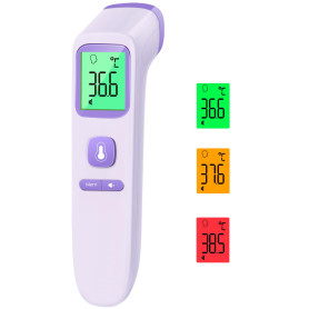 Thermomètre frontal sans contact avec valeurs de mesure instantanées précises