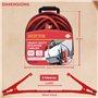 GADLANE Cable De Demarrage Voiture 3m 400Amp Cable Batterie Voiture Fourgon, Camion Pinces À Code Couleur en Situation d'urgence