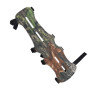 Namvo Protection de Bras réglable en Cuir pour tir à l'arc - Camouflage - 4 Sangles et Protection des Doigts en Silicone