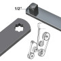 Zoomtools Lot de 8 outils de courroie serpentine pour réglage de la tension de la courroie de distribution