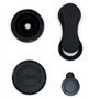NUZAMAS Kit d'objectifs 2 en 1 pour téléphone portable, objectif d'appareil photo à clipser, objectif macro 15x + objectif grand
