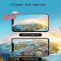 NUZAMAS Kit d'objectifs 2 en 1 pour téléphone portable, objectif d'appareil photo à clipser, objectif macro 15x + objectif grand