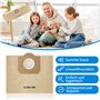 20 sacs d'aspirateur, compatibles avec WD3 1629 MV3 A2201/2204/2554/2604 pour kärcher 6.959-130.0 Sacs de dépoussiérage pour asp