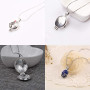 YouU Le Journal de Vampire Daywalking Katherine Collier Pendentif Charmant Collier-bleu Royal pour les Fans, avec Boîte Transpar