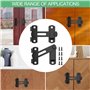 Rseuphiee 2 pcs Verrou Porte Interieure, Inoxydable Verrou Porte, Petits Boulons de Porte, Loquets de Porte à Moraillon Coulissa