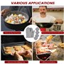 Rseuphiee Gants de Four, Résistant à la Chaleur Gant Four en Coton, 1 Paire Gant Cuisine Coton avec 4 Maniques Cuisine, Antidéra