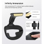 TRANSNOVO Sangle de Batterie 10000mAh Compatible avec Meta Quest 3S - Casque VR Confortable et Ajustable pour Réduire le Stress 