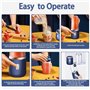 Mélangeur Portable Smoothie Maker, mélangeur personnel USB Rchargeable, 400ML fruits Veggie coupe Juicer avec 6 lames et couverc