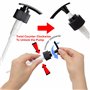 Youngever Lot de 5 Bouteilles de Pompe de Lotion en Verre Rechargeables Vides 250ML, Distributeur Flacon Pompe