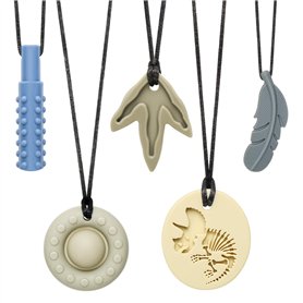 CLDY Lot de 5 Colliers Sensoriels à Mâcher