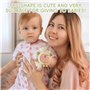 CLDY Anneau de Dentition Bébé & Hochet Éveil Sensoriel - Jouet de Dentition en Silicome Alimentaire + Bois Naturel (Sans BPA) - 