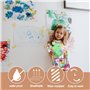 POPAPIE Tablier Peinture Enfant Blouse Peinture Enfant Manches Longues Imperméable Tablier Enfant avec Poche Graffiti Tablier de